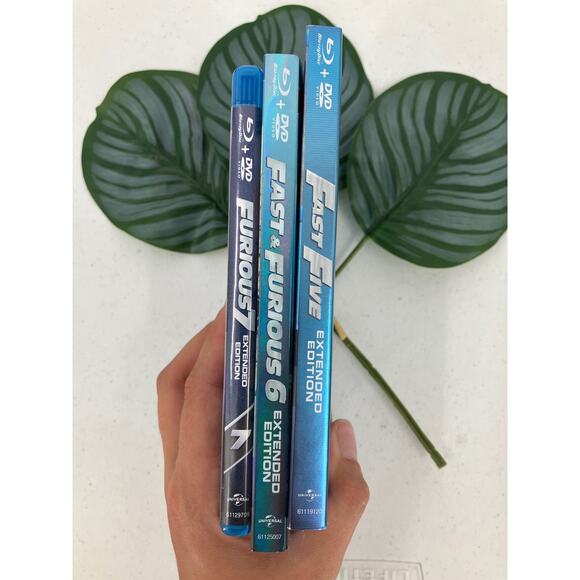 Fast Furious Movie Franchise 3 Set Universal 5 6 7 DVD Blu-Ray Extended Edition - Picture 5 of 5